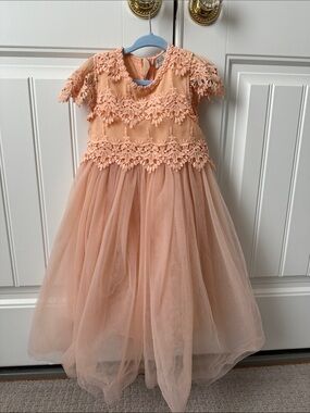 Trish Scully child size 5 tulle & lace dress